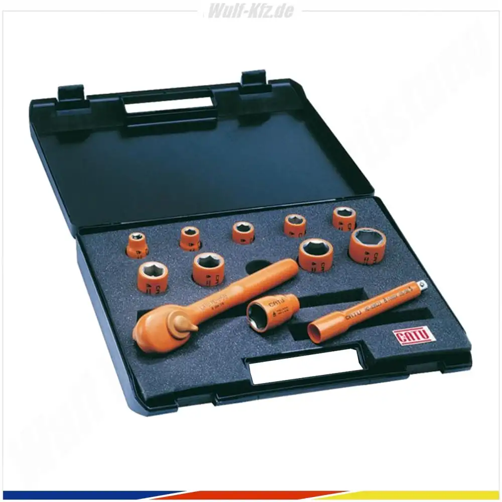CATU Set Steckschlüssel 3/8" 6-kant-, Inbus-, und Torx-Einsätze MO-69308/HAT-D2